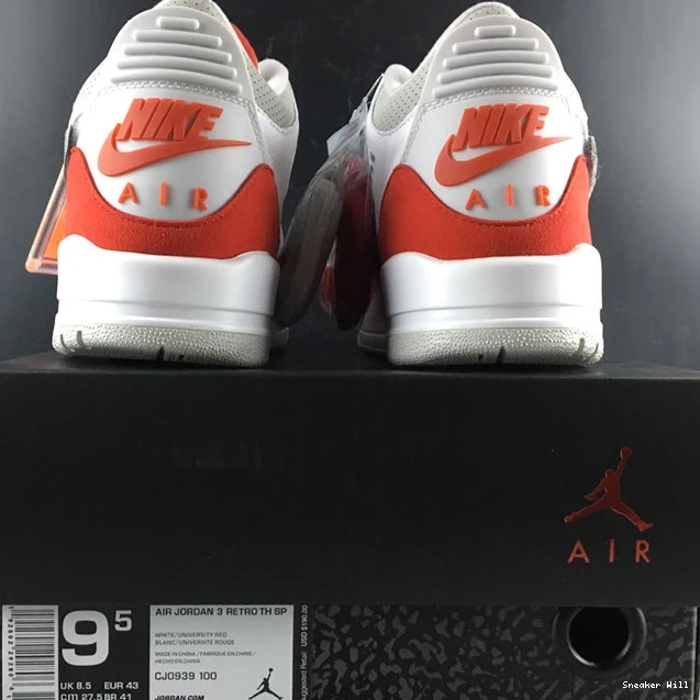 Jordan3 770 University GoAnywhere White CJ0939- Tinker 3945 Red 0526